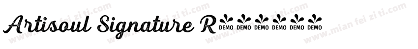 Artisoul Signature R字体转换